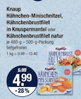 Hähnchen-Minischnitzel oder Hähnchenbrustfilet von Knaup im aktuellen V-Markt Prospekt für 4,99 €