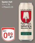 Spaten Hell Angebote von Spaten bei GLOBUS Rostock für 0,89 €