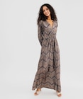 Robe longue en maille plissée métallisée femme - GEMO dans le catalogue Gémo