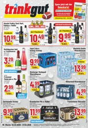 Getränkemärkte Prospekt von Trinkgut in Herdecke Aktueller Trinkgut Getränkemärkte Prospekt für Herdecke: Aktuelle Angebote mit 10 Seiten, 02.02.2026 - 07.02.2026