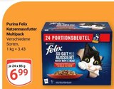 Katzennassfutter Multipack Angebote von Purina Felix bei GLOBUS Worms für 6,99 €