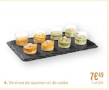 Verrines de saumon et de crabe à 7,49 € dans le catalogue Monoprix