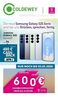 Aktueller Detlef Coldewey GmbH Prospekt "Die neue Samsung Galaxy S25 Serie jetzt bei uns: Drücken, sprechen, fertig." Seite 1 von 8 Seiten