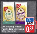 Aktuelles Band Frischei-Nudeln Angebot bei E center in Frankfurt (Main) ab 0,82 €