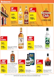 Prix et réduction Havana Club dans le prospectus Carrefour en cours Offre Havana Club dans le catalogue Carrefour du moment à la page 57