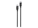 Geflochtenes USB-C zu USB-C, Ladekabel, 1,5 m, Schwarz von CELLULAR LINE im aktuellen MediaMarkt Saturn Prospekt für 7,00 €