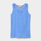Débardeur côtelé dos macramé bleu electrique fille - La Halle Débardeur côtelé dos macramé bleu electrique fille à 5,99 € dans le catalogue La Halle