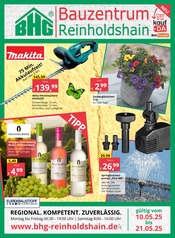 Aktueller Bauzentrum Reinholdshain Baumarkt Prospekt in Kreischa und Umgebung, "Regional. Kompetent. Zuverlässig." mit 8 Seiten, 10.05.2025 - 21.05.2025