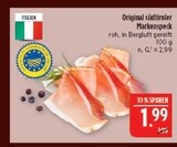 Original südtiroler Markenspeck Angebote bei Marktkauf Schwabach für 1,99 €