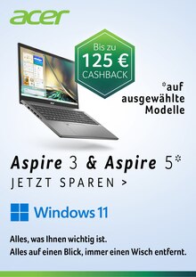 Acer Prospekt Aspire 3 & Aspire 5 - Jetzt sparen.