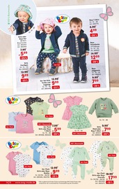 Aktueller AWG Prospekt mit Babykleidung, "Outfits für den Urlaub. Tolle Geburtstags-Angebote im Innenteil!", Seite 14