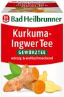 Kurkuma-Ingwer Tee oder Brennnesselblätter Tee im Angebot bei Penny in Neubrandenburg Kurkuma-Ingwer Tee oder Brennnesselblätter Tee Angebote von Bad Heilbrunner bei Penny Neubrandenburg für 0,99 €