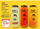 Lemonade Original im Angebot bei GLOBUS in Pirmasens Lemonade Original Angebote von Jake's bei GLOBUS Pirmasens für 1,99 €
