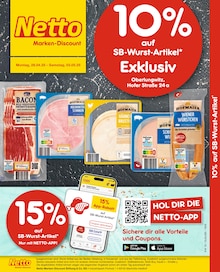 Netto Marken-Discount Prospekt 10% auf SB-Wurst-Artikel mit  Seiten in Hohenstein-Ernstthal und Umgebung