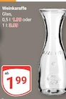 Weinkaraffe im Angebot bei GLOBUS in Rüsselsheim Weinkaraffe Angebote bei GLOBUS Rüsselsheim für 1,99 €
