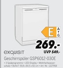 Aktuelles Geschirrspüler GSP6012-030E Angebot bei MEDIMAX in Potsdam ab 269,00 €