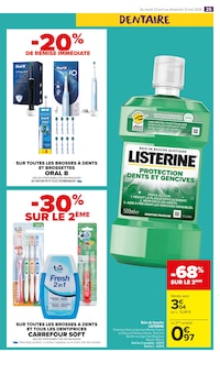Promo Listerine dans le catalogue Carrefour Market du moment à la page 26
