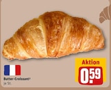 Butter-Croissant im Angebot bei REWE in Leverkusen Butter-Croissant Angebote von BROT & MEHR bei REWE Leverkusen für 0,59 €
