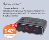 Uhrenradio UR111SW von soundmaster im aktuellen V-Markt Prospekt für 14,99 €