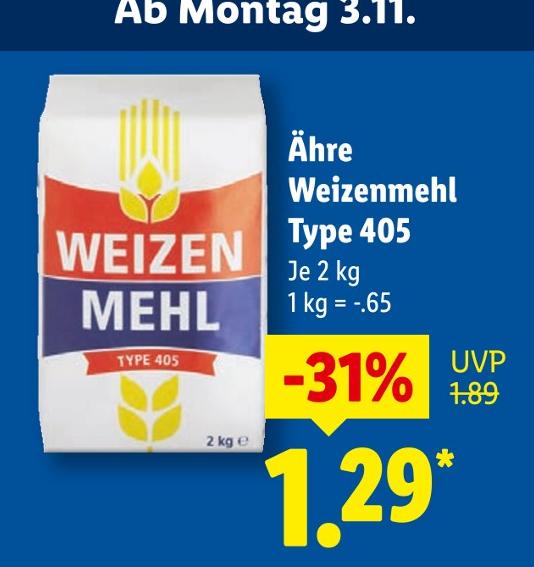 Weizenmehl Type 405