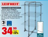 TURMWÄSCHETROCKNER "Classic Tower 270 Black" Angebote von LEIFHEIT bei Marktkauf Freiburg für 34,99 €