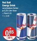 Energy Drink von Red Bull im aktuellen V-Markt Prospekt für 0,85 €