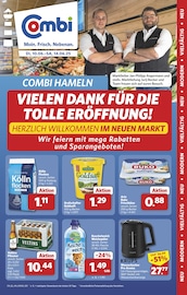 combi Supermarkt Prospekt der aktuellen Woche mit 2 Seiten, gültig von 10.06.2025 bis 14.06.2025, in Hameln und Umgebung Aktueller combi Supermarkt Prospekt in Hameln und Umgebung, "Markt - Angebote" mit 2 Seiten, 10.06.2025 - 14.06.2025