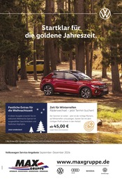 Volkswagen Prospekt für Offenbach mit 1 Seite Volkswagen Prospekt für Offenbach: "Herbst im Kopf. Sicherheit im Auto.", 1 Seite, 01.09.2026 - 31.12.2026