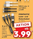 USB-A oder -C auf USB-C Angebote von Fontastic bei Kaufland Bremen für 3,99 €