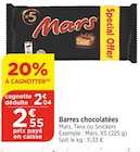 Barres chocolatées - MARS en promo chez Bi1 Aix-les-Bains à 2,04 €