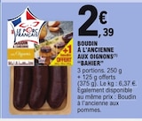 Boudin à l'ancienne aux oignons - BAHIER à 2,39 € dans le catalogue E.Leclerc