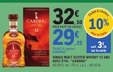 E.Leclerc Coutras - Promo Single Malt Scotch Whisky 12 Ans avec Étui Promo Single Malt Scotch Whisky 12 Ans avec Étui à 29,25 € dans le catalogue E.Leclerc à Coutras