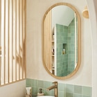 Miroir ovale Boho/Oslo, l.90 x H.50 cm dans le catalogue Leroy Merlin