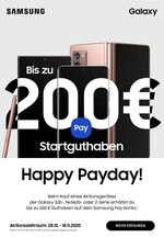 Samsung Prospekt für Stuttgart mit 8 Seiten Samsung Prospekt für Stuttgart: "Happy Payday!", 8 Seiten, 28.10.2020 - 18.11.2020