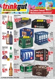 Trinkgut Prospekt "Aktuelle Angebote" für Leiferde, 4 Seiten, 20.03.2023 - 25.03.2023 Trinkgut Prospekt "Aktuelle Angebote" für Leiferde, 4 Seiten, 20.03.2023 - 25.03.2023