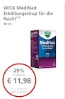 WICK MediNait Erkältungssirup für die Nacht bei LINDA im Sandhausen Prospekt für 11,98 €