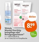 Mandel Feuchtigkeitspflege oder Reinigungsschaum von Weleda im aktuellen tegut Prospekt für 8,99 €