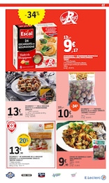 Offre Escargots surgelés dans le catalogue E.Leclerc du moment à la page 47