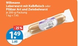 Leberwurst im V-Markt Prospekt Leberwurst von Wiltmann im aktuellen V-Markt Prospekt für 1,49 €