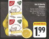 EDEKA Wollbach - Zitronen Angebot im Prospekt Zitronen bei EDEKA im Wollbach Prospekt für 1,99 €