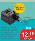 Aktuelle Batterie Angebote bei budni in Hamburg Aktuelles Reiseadapter TX358 Angebot bei budni in Hamburg ab 12,99 €