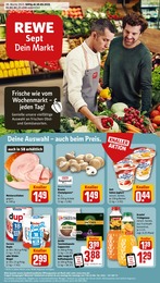REWE Prospekt "Dein Markt" für Bergisch Gladbach, 18 Seiten, 18.09.2023 - 23.09.2023 REWE Prospekt "Dein Markt" für Bergisch Gladbach, 18 Seiten, 18.09.2023 - 23.09.2023