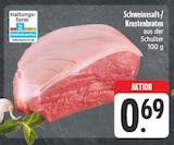 Aktuelles Schweinesaft-/Krustenbraten Angebot bei EDEKA in Chemnitz ab 0,69 €