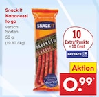 Kabanossi to go von Snack It im aktuellen Netto Marken-Discount Prospekt