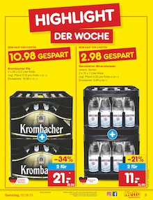 Bier im Netto Marken-Discount Prospekt "Aktuelle Angebote" mit 65 Seiten (Meerbusch)