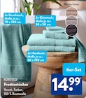 Frottiertücher im ALDI SÜD Prospekt Frottiertücher von NOVITESSE im aktuellen ALDI SÜD Prospekt für 14,99 €