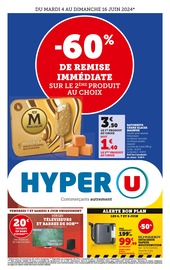 Prospectus Hyper U à Le Grand-Quevilly, "Hyper U", 1 page de promos valables du 04/06/2024 au 16/06/2024