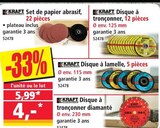 Set de papier abrasif - KRAFT en promo chez Norma Strasbourg à 4,00 €