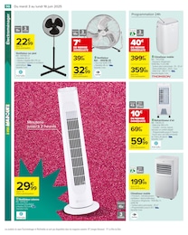 Prix et réduction Climatiseur dans le prospectus Carrefour en cours Offre Climatiseur dans le catalogue Carrefour du moment à la page 98
