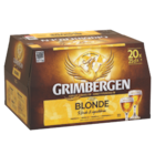 25% de remise immédiate sur les bières grimbergen sur blonde 6.7° en 20 x 25cl ou 6 x 33 cl ou blonde 0° en 6 x 25 cl - GRIMBERGEN dans le catalogue Supermarchés Match